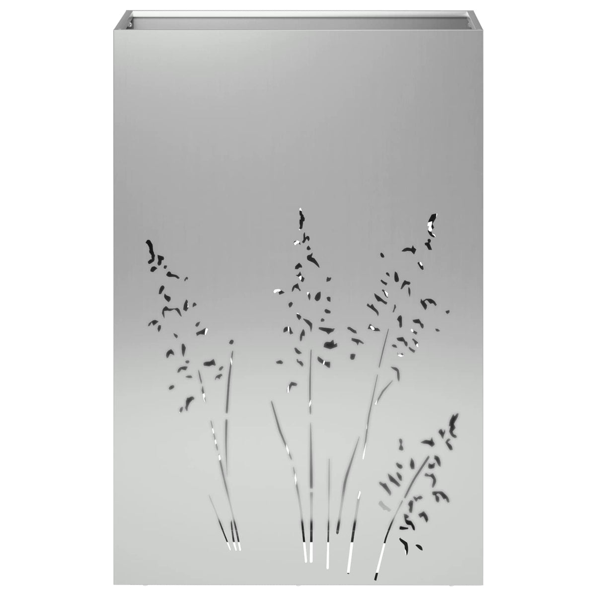 Plantenbak 2 st zilver 50 x 30 x 75 cm Gegalvaniseerd staal