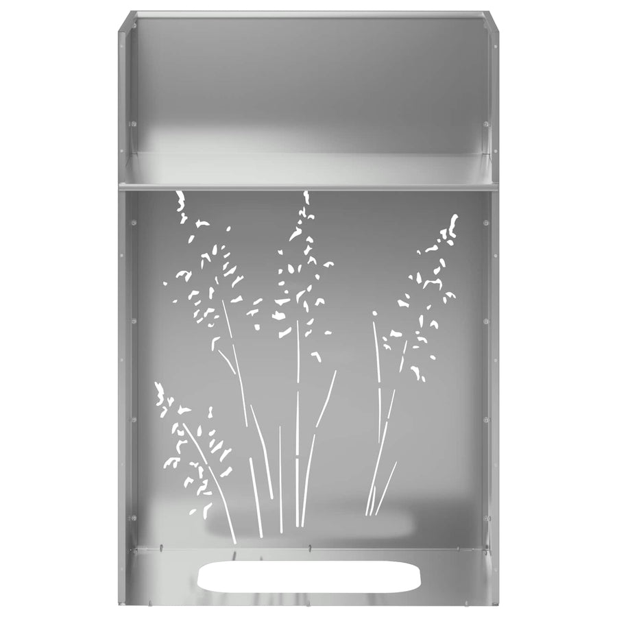 Plantenbak 2 st zilver 50 x 30 x 75 cm Gegalvaniseerd staal