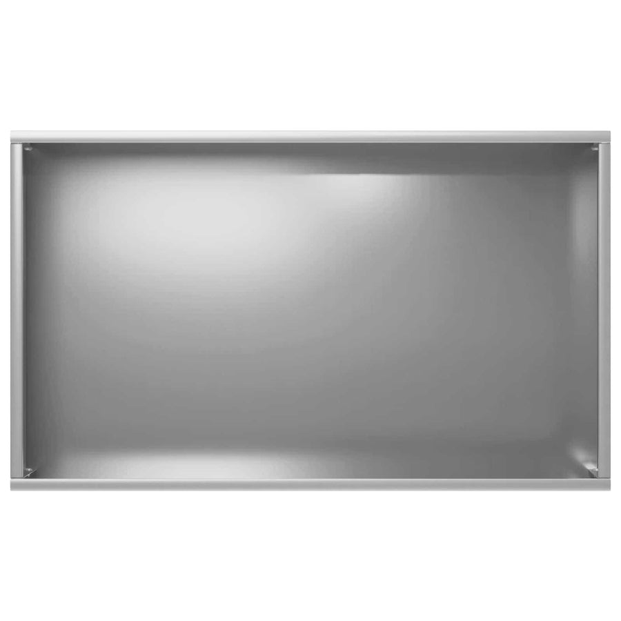 Plantenbak 2 st zilver 50 x 30 x 75 cm Gegalvaniseerd staal