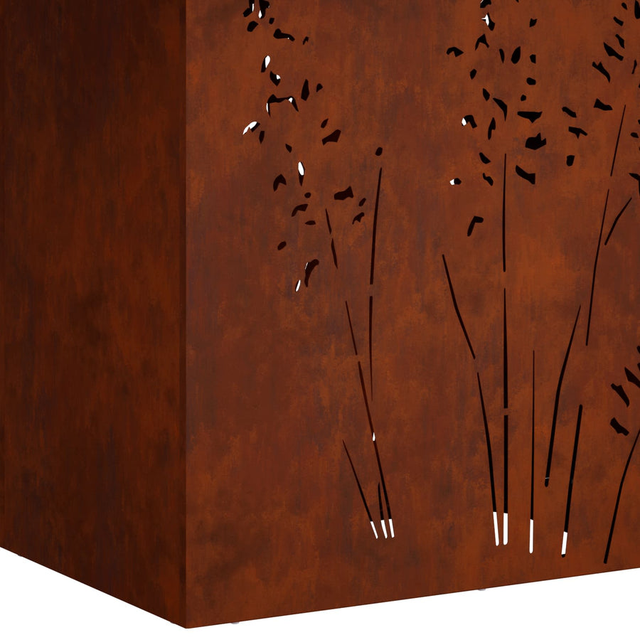 Plantenbak 2 st Roestkleurig 50 x 30 x 75 cm weervast staal