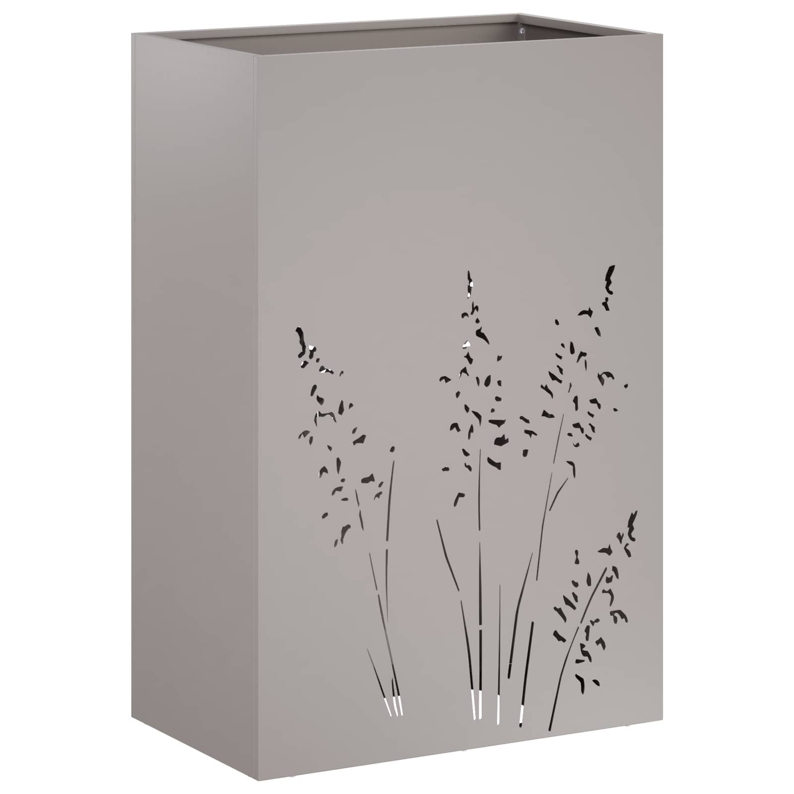 Plantenbak 2 st Roestkleurig 50 x 30 x 75 cm weervast staal