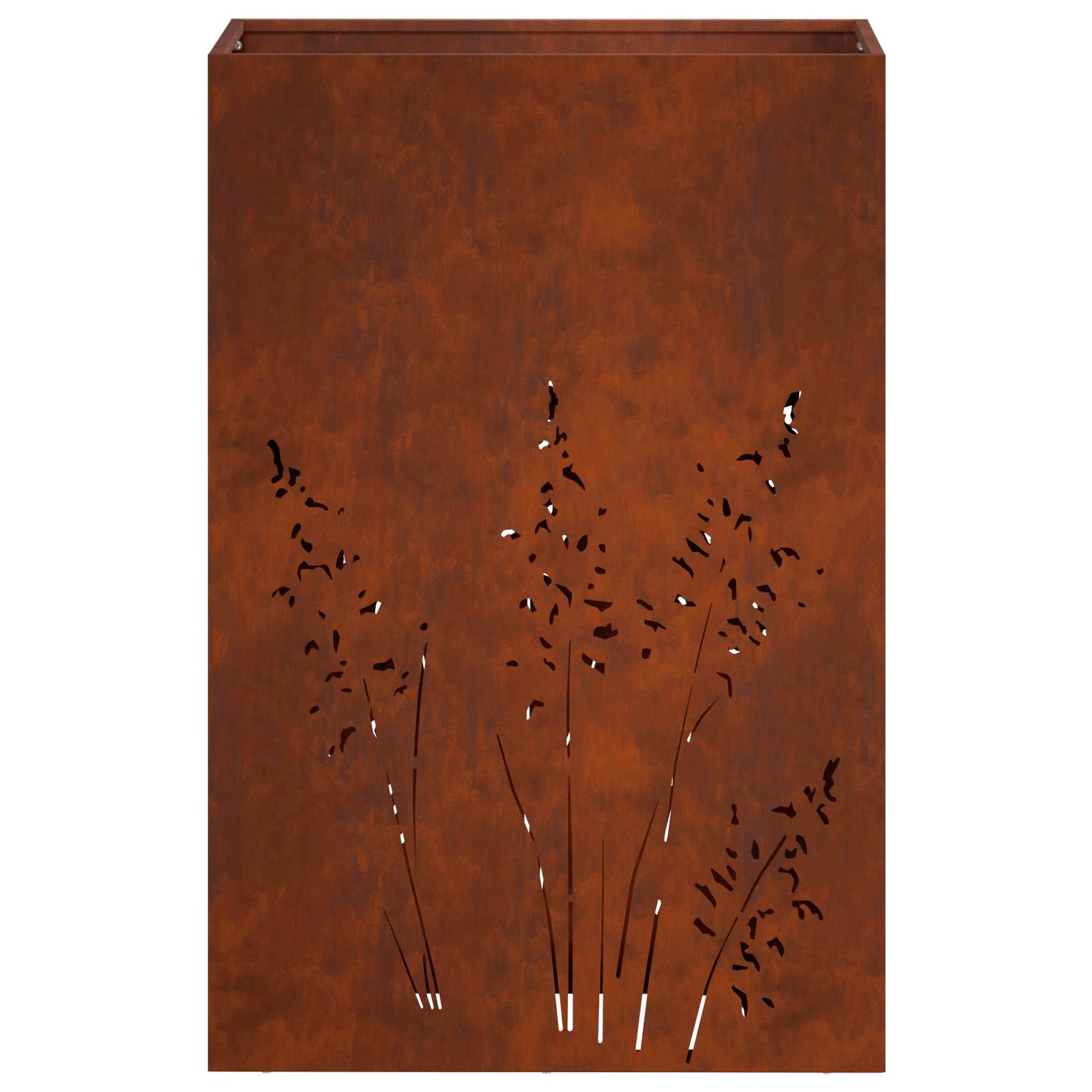 Plantenbak 2 st Roestkleurig 50 x 30 x 75 cm weervast staal