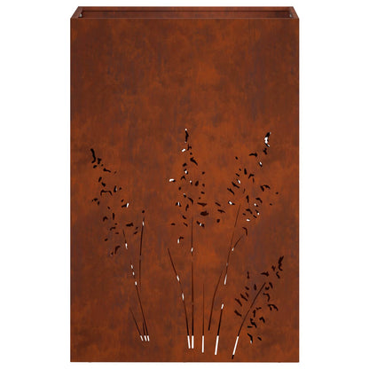 Plantenbak 2 st Roestkleurig 50 x 30 x 75 cm weervast staal