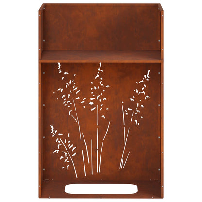 Plantenbak 2 st Roestkleurig 50 x 30 x 75 cm weervast staal