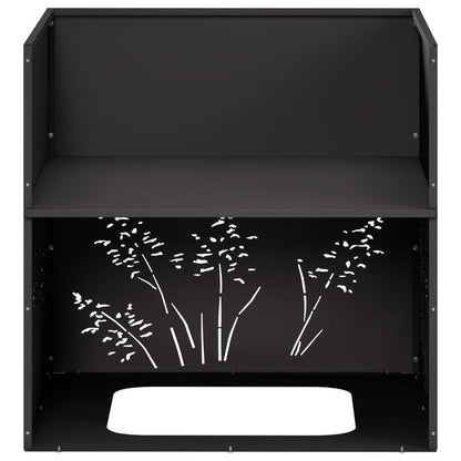 Plantenbak Zwart 50 x 50 x 49 cm Koudgewalst staal