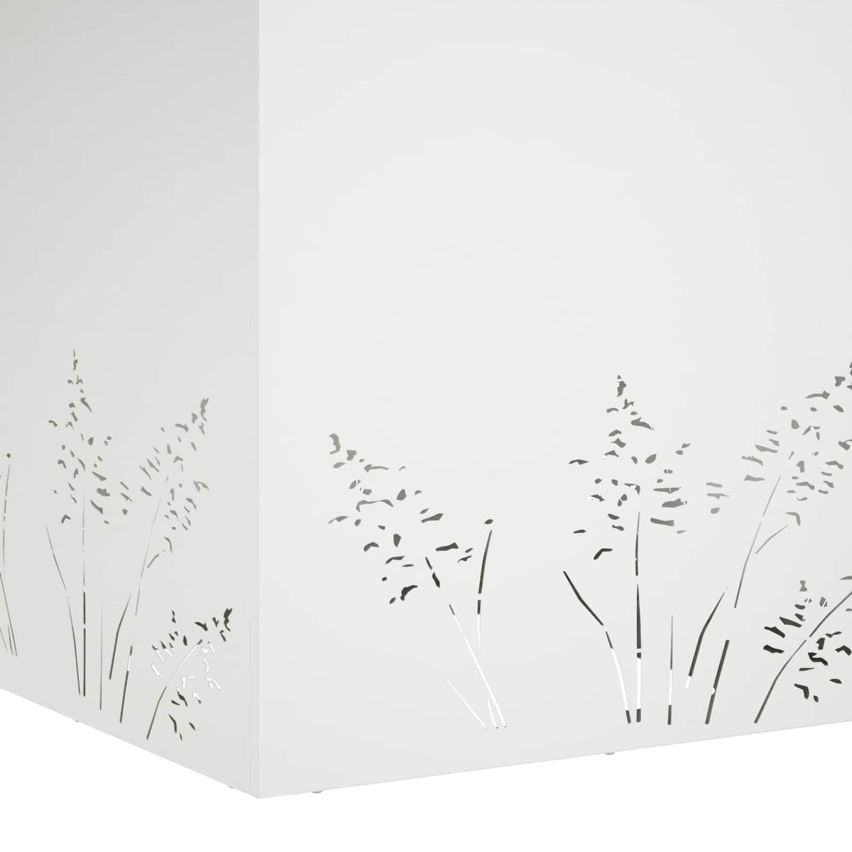 Plantenbak Wit 50 x 50 x 49 cm Koudgewalst staal