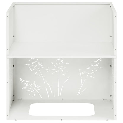 Plantenbak Wit 50 x 50 x 49 cm Koudgewalst staal