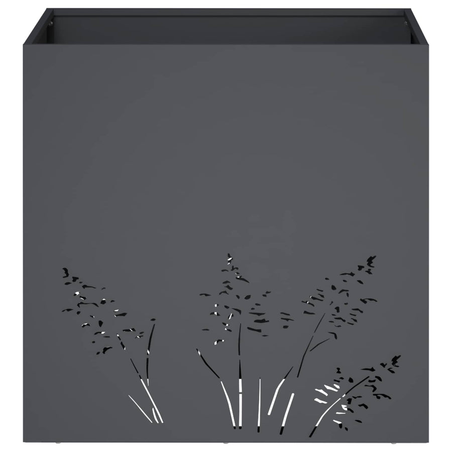 Plantenbak Antraciet 50 x 50 x 49 cm Koudgewalst staal