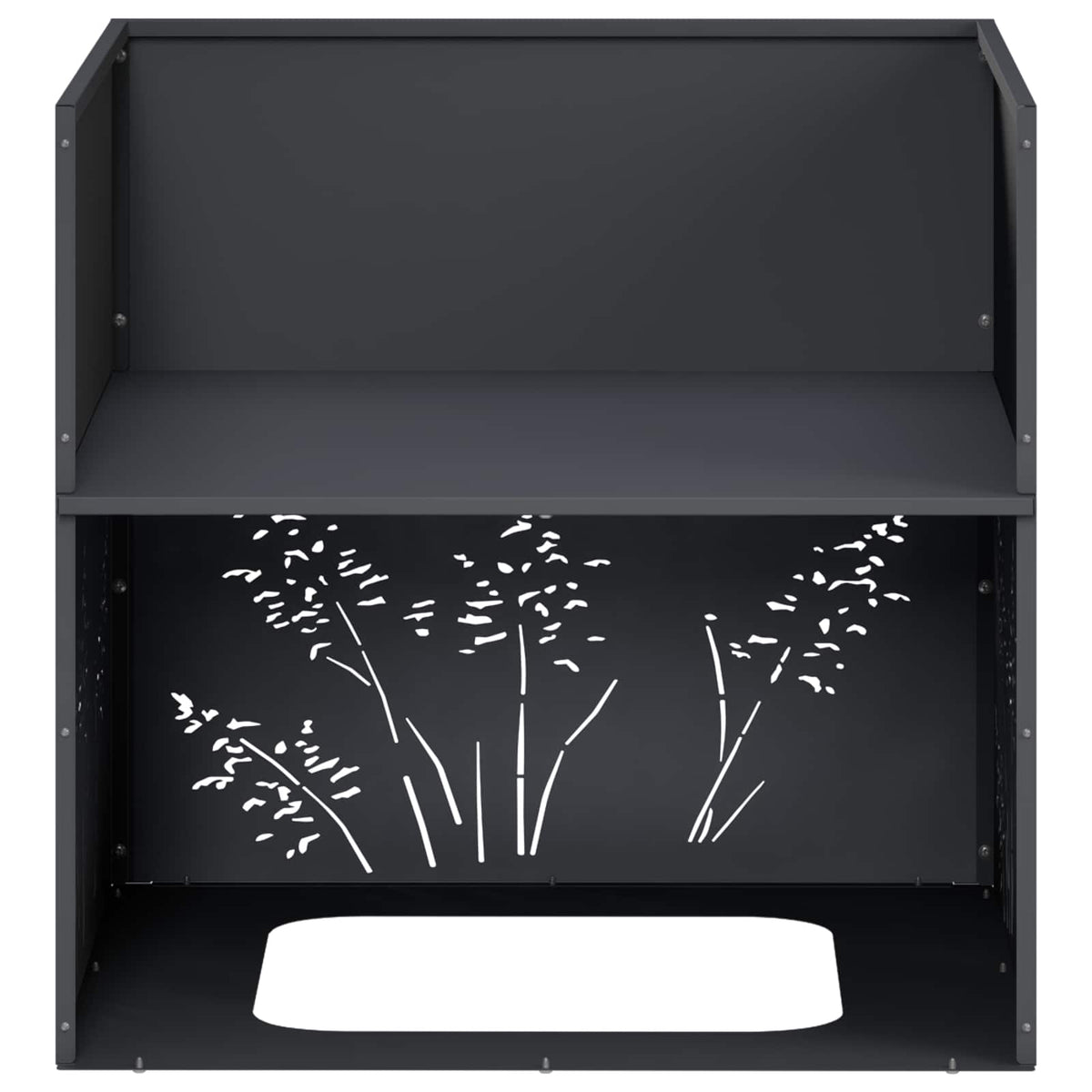 Plantenbak 2 st Antraciet 50 x 50 x 49 cm Koudgewalst staal