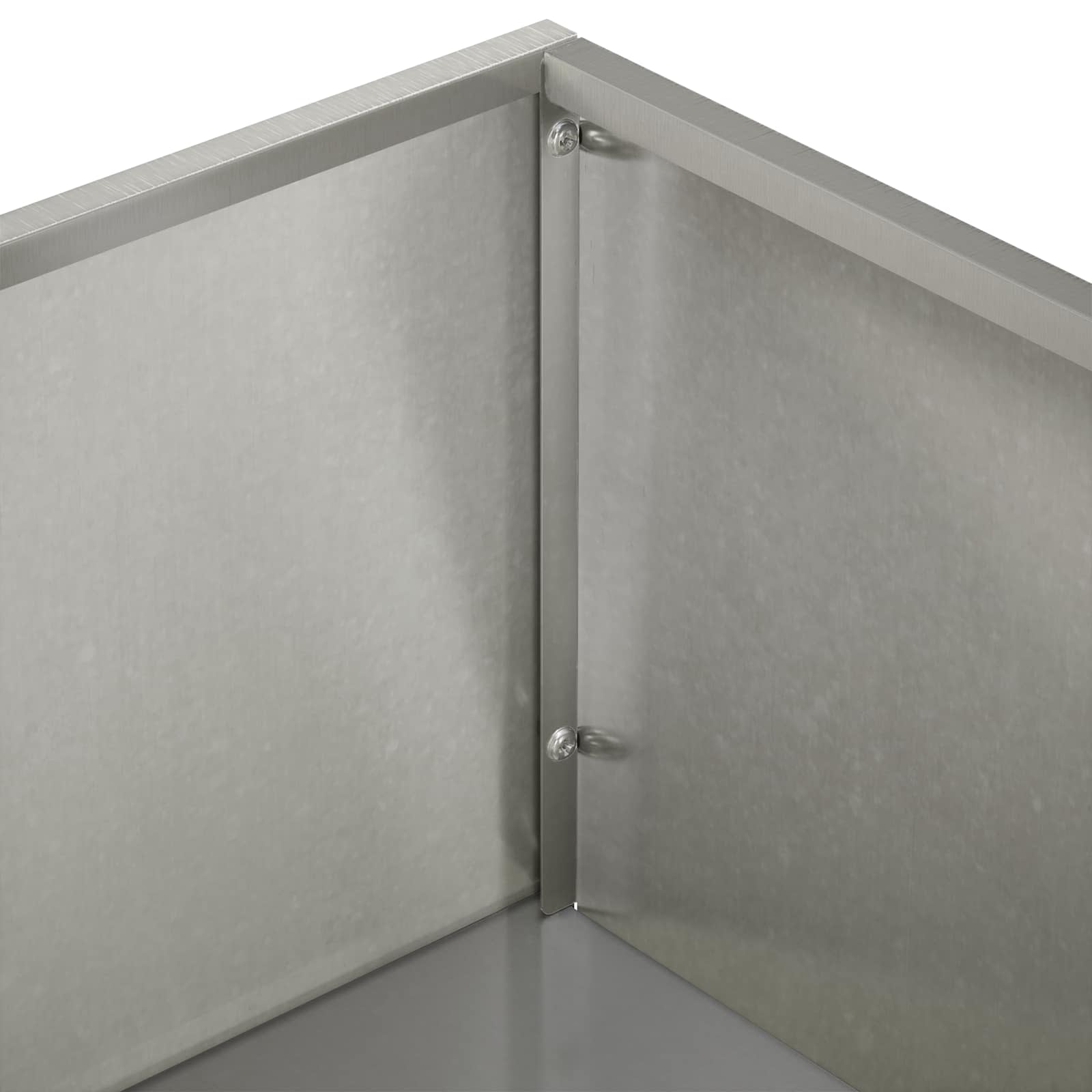 Plantenbak zilver 50 x 50 x 49 cm Roestvrij staal