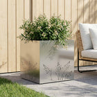 Plantenbak zilver 50 x 50 x 49 cm Roestvrij staal