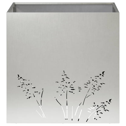 Plantenbak zilver 50 x 50 x 49 cm Roestvrij staal