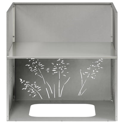 Plantenbak zilver 50 x 50 x 49 cm Roestvrij staal