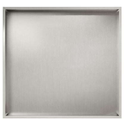 Plantenbak 2 st zilver 50 x 50 x 49 cm Roestvrij staal