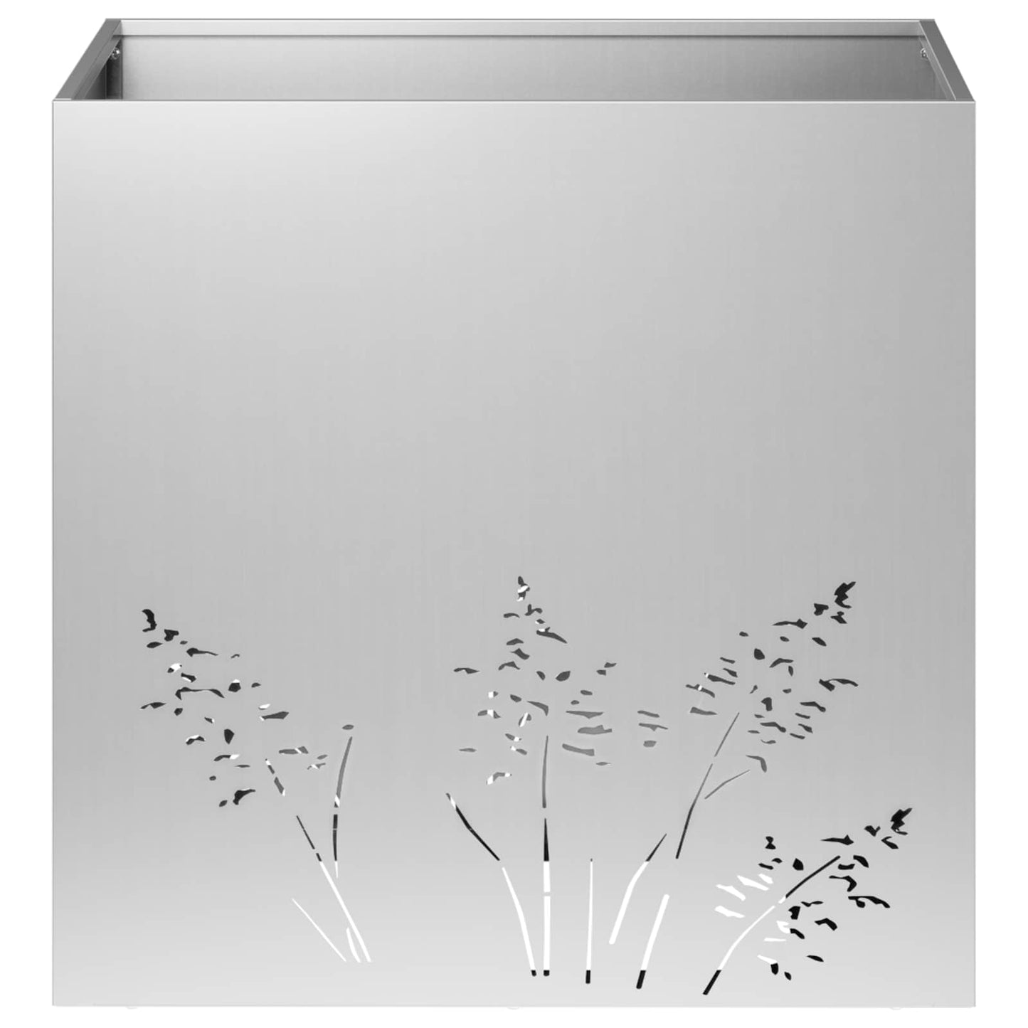 Plantenbak 2 st zilver 50 x 50 x 49 cm Gegalvaniseerd staal