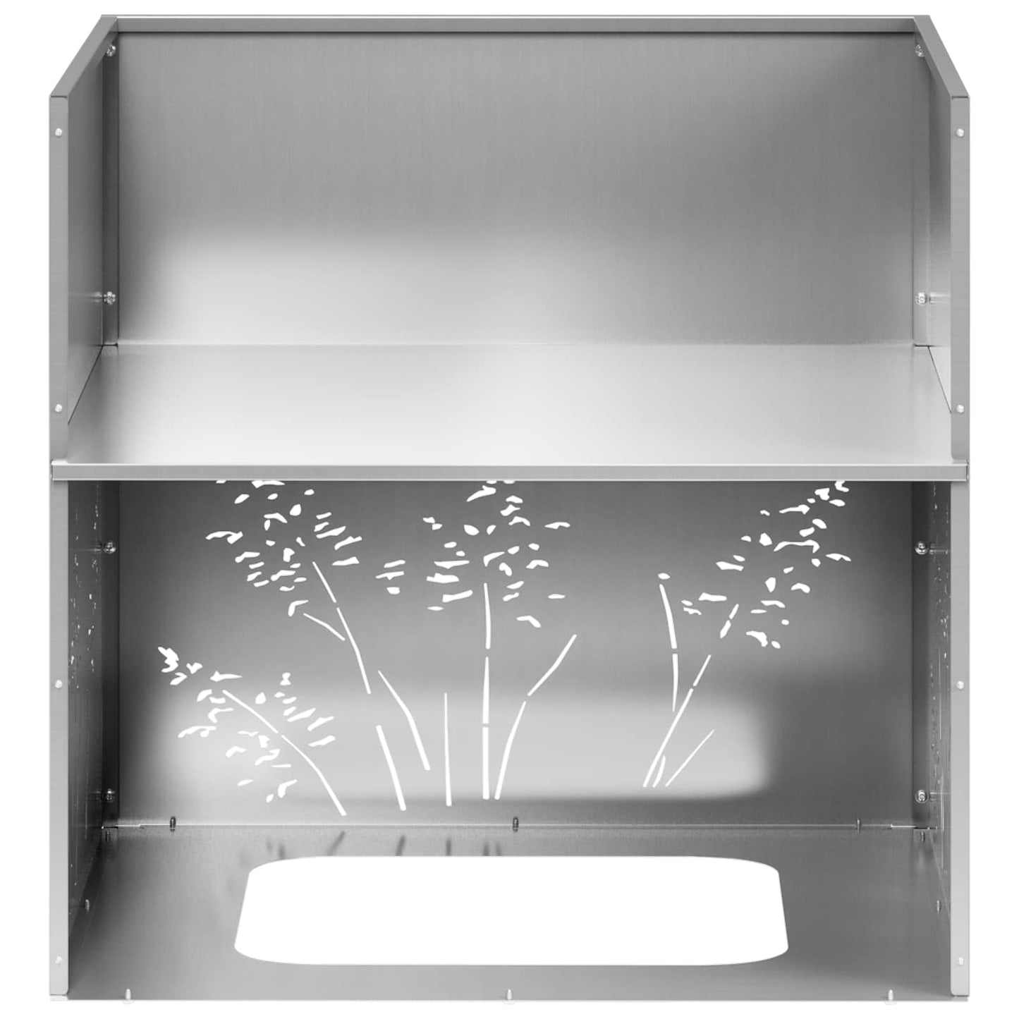 Plantenbak 2 st zilver 50 x 50 x 49 cm Gegalvaniseerd staal