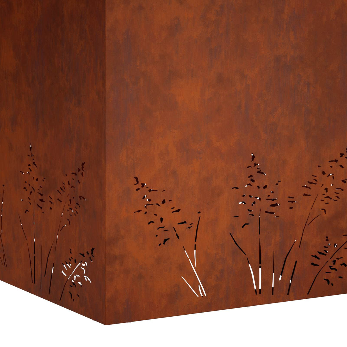 Plantenbak Roestkleurig 50 x 50 x 49 cm weervast staal