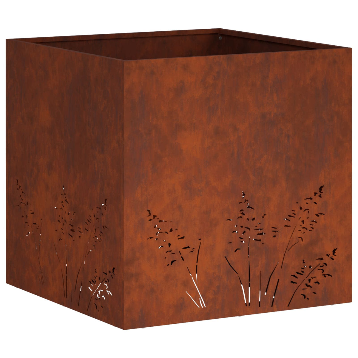 Plantenbak Roestkleurig 50 x 50 x 49 cm weervast staal