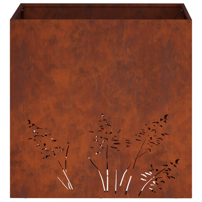 Plantenbak Roestkleurig 50 x 50 x 49 cm weervast staal