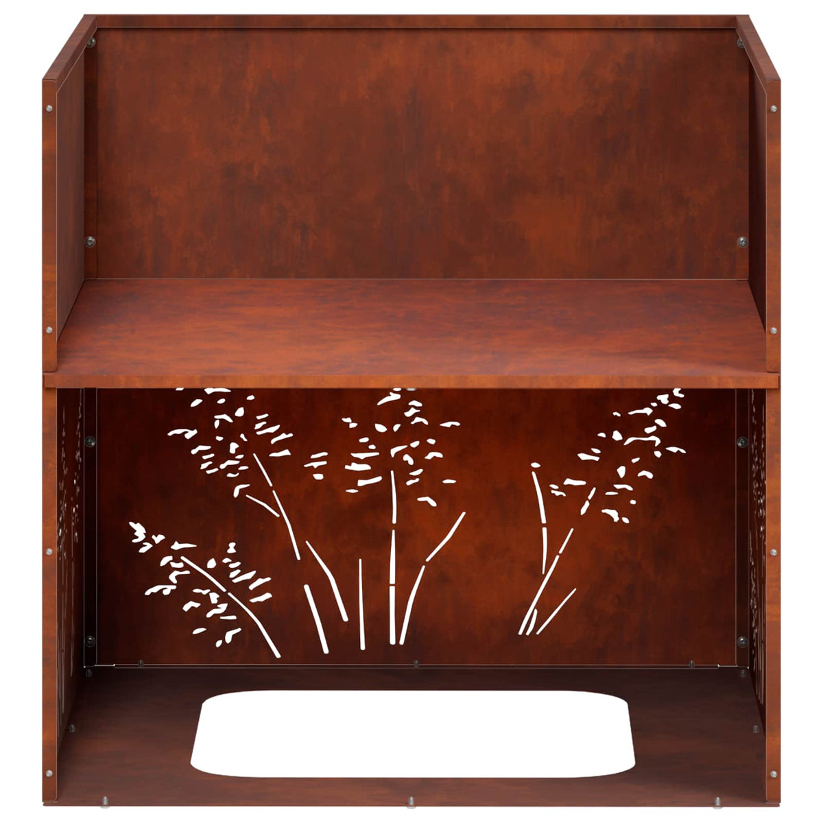 Plantenbak Roestkleurig 50 x 50 x 49 cm weervast staal