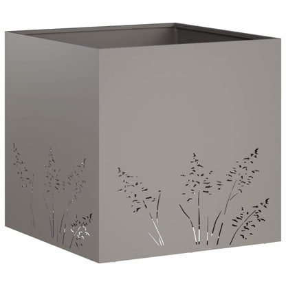 Plantenbak 2 st Roestkleurig 50 x 50 x 49 cm weervast staal