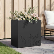 Plantenbak 50x30x49 cm staal zwart