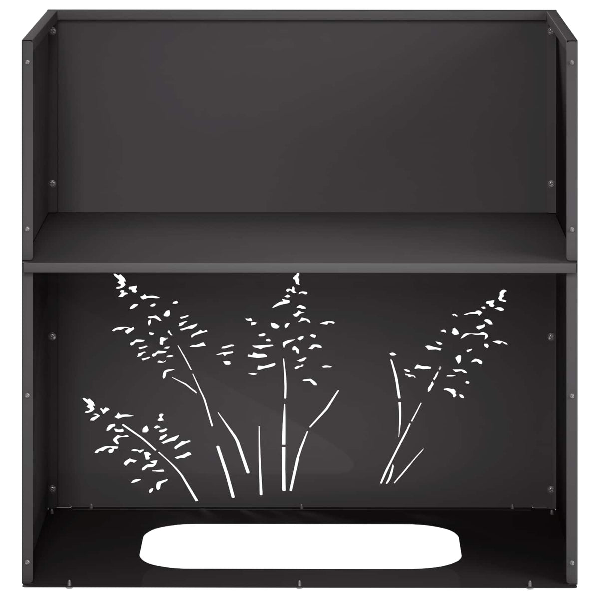 Plantenbak Zwart 50 x 30 x 49 cm Koudgewalst staal