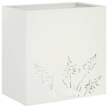 Plantenbak Wit 50 x 30 x 49 cm Koudgewalst staal