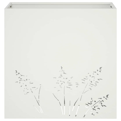 Plantenbak Wit 50 x 30 x 49 cm Koudgewalst staal
