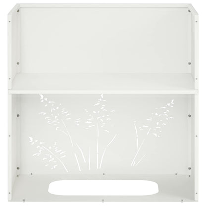 Plantenbak Wit 50 x 30 x 49 cm Koudgewalst staal