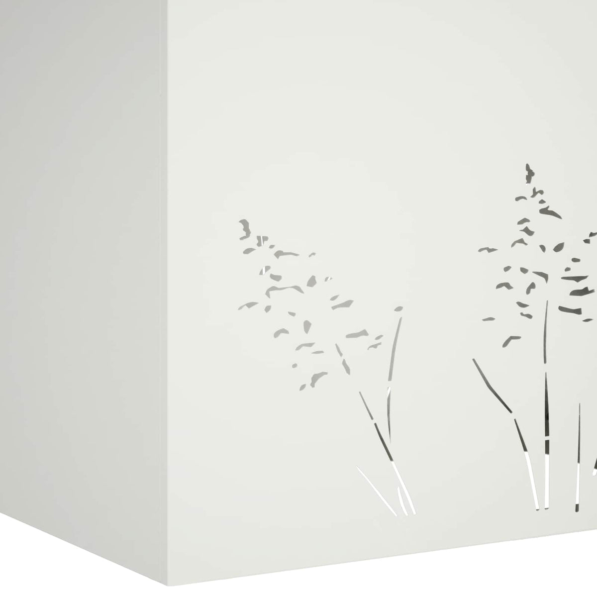Plantenbak 2 st Wit 50 x 30 x 49 cm Koudgewalst staal