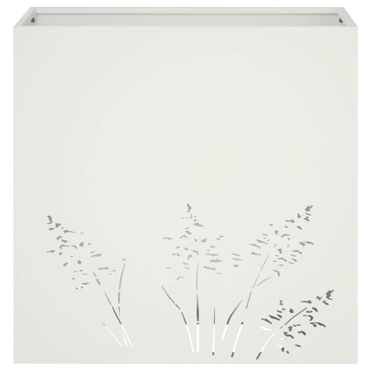Plantenbak 2 st Wit 50 x 30 x 49 cm Koudgewalst staal