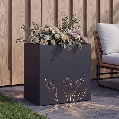 Plantenbak Antraciet 50 x 30 x 49 cm Koudgewalst staal