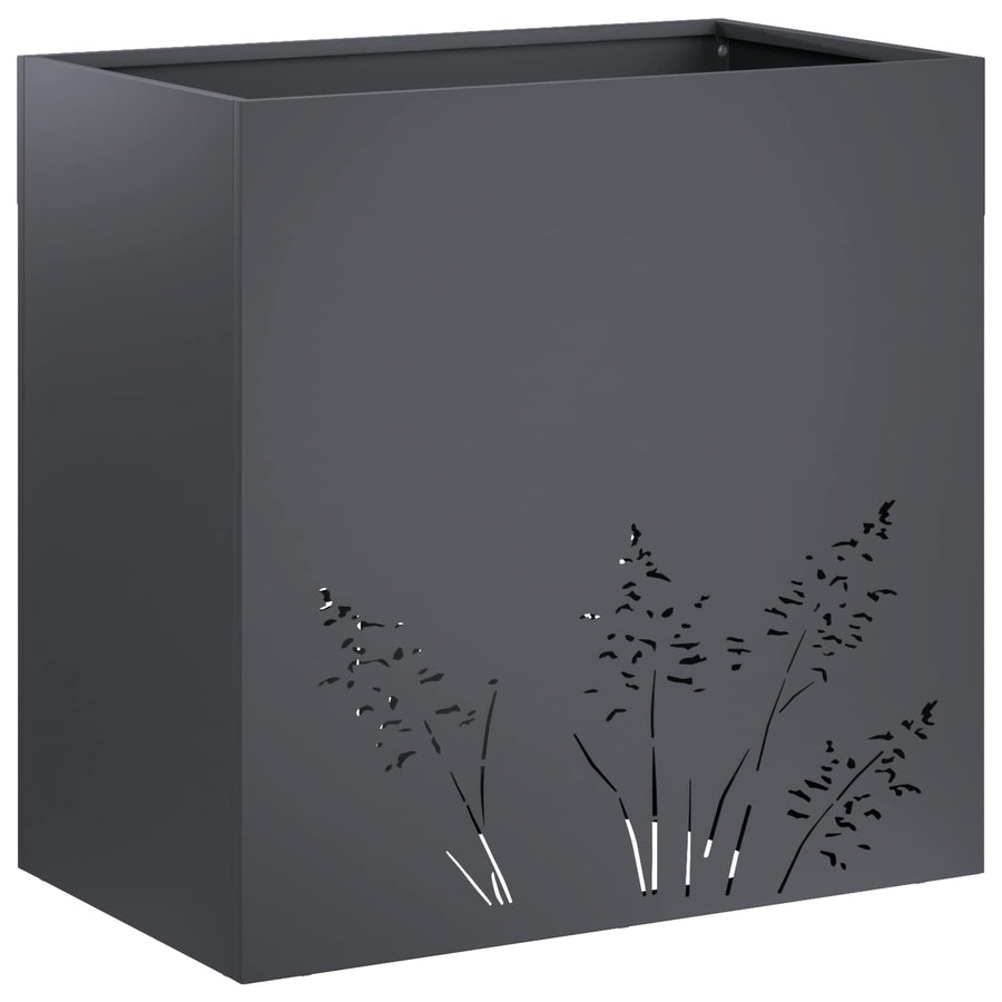 Plantenbak Antraciet 50 x 30 x 49 cm Koudgewalst staal