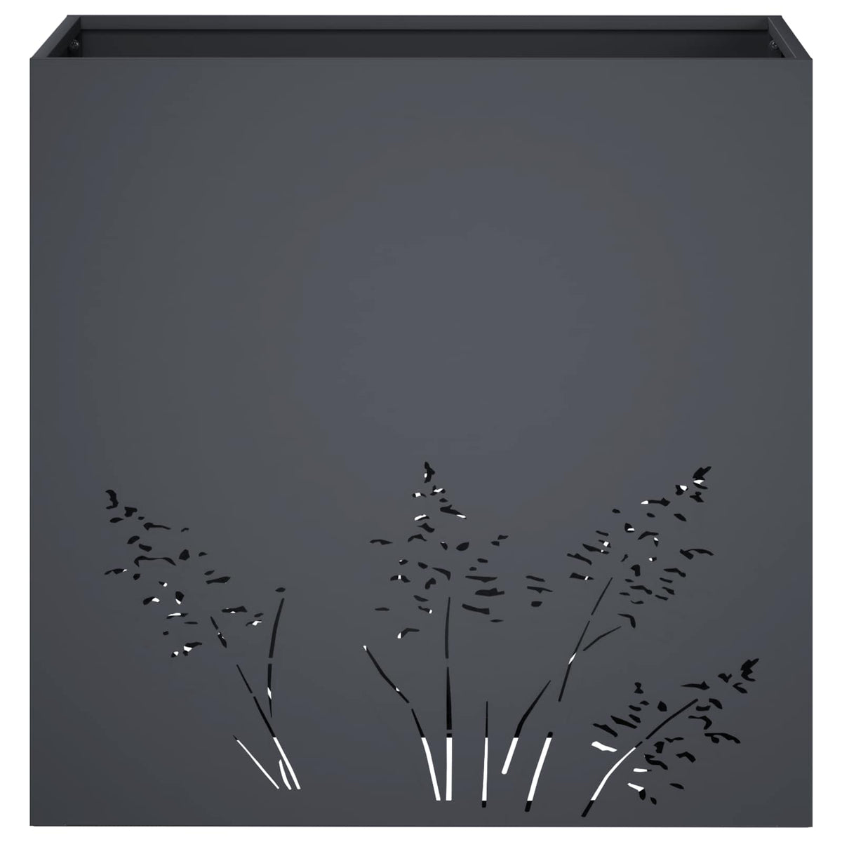 Plantenbak 2 st Antraciet 50 x 30 x 49 cm Koudgewalst staal