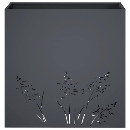 Plantenbak 2 st Antraciet 50 x 30 x 49 cm Koudgewalst staal