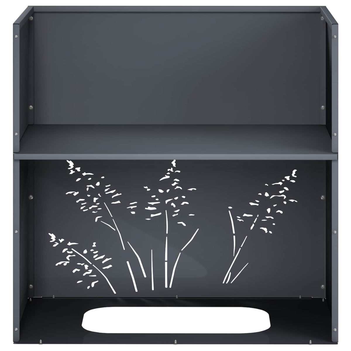 Plantenbak 2 st Antraciet 50 x 30 x 49 cm Koudgewalst staal