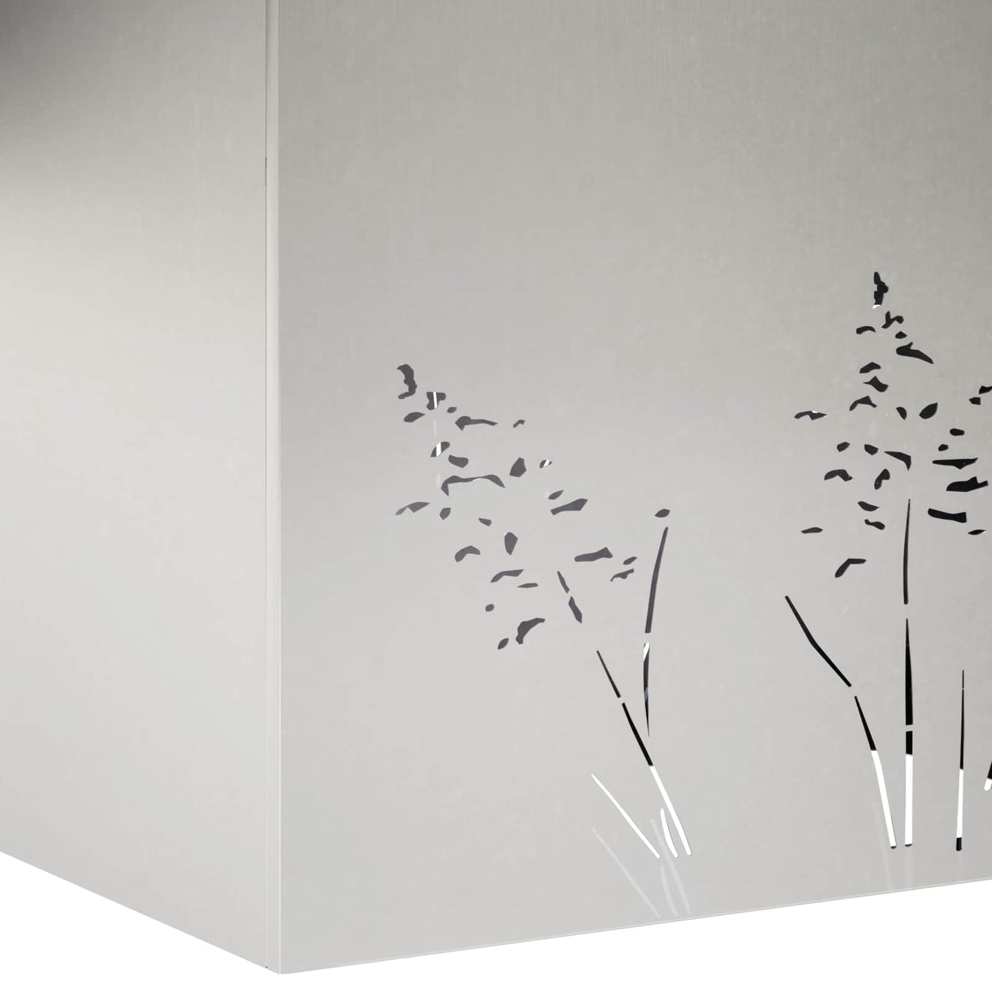 Plantenbak 2 st zilver 50 x 30 x 49 cm Roestvrij staal