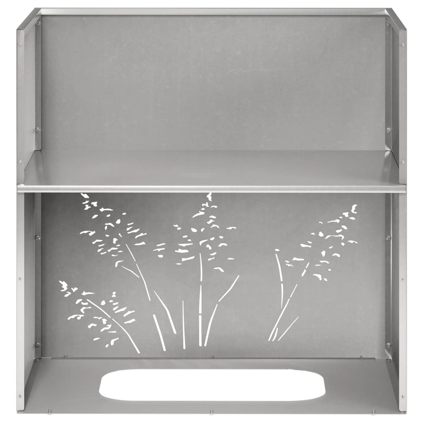 Plantenbak 2 st zilver 50 x 30 x 49 cm Roestvrij staal