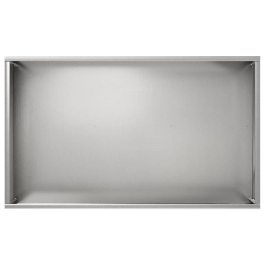 Plantenbak 2 st zilver 50 x 30 x 49 cm Roestvrij staal