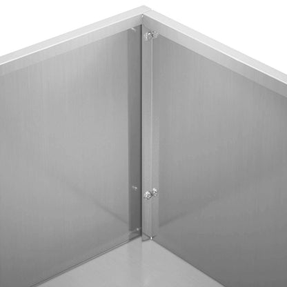 Plantenbak zilver 50 x 30 x 49 cm Gegalvaniseerd staal