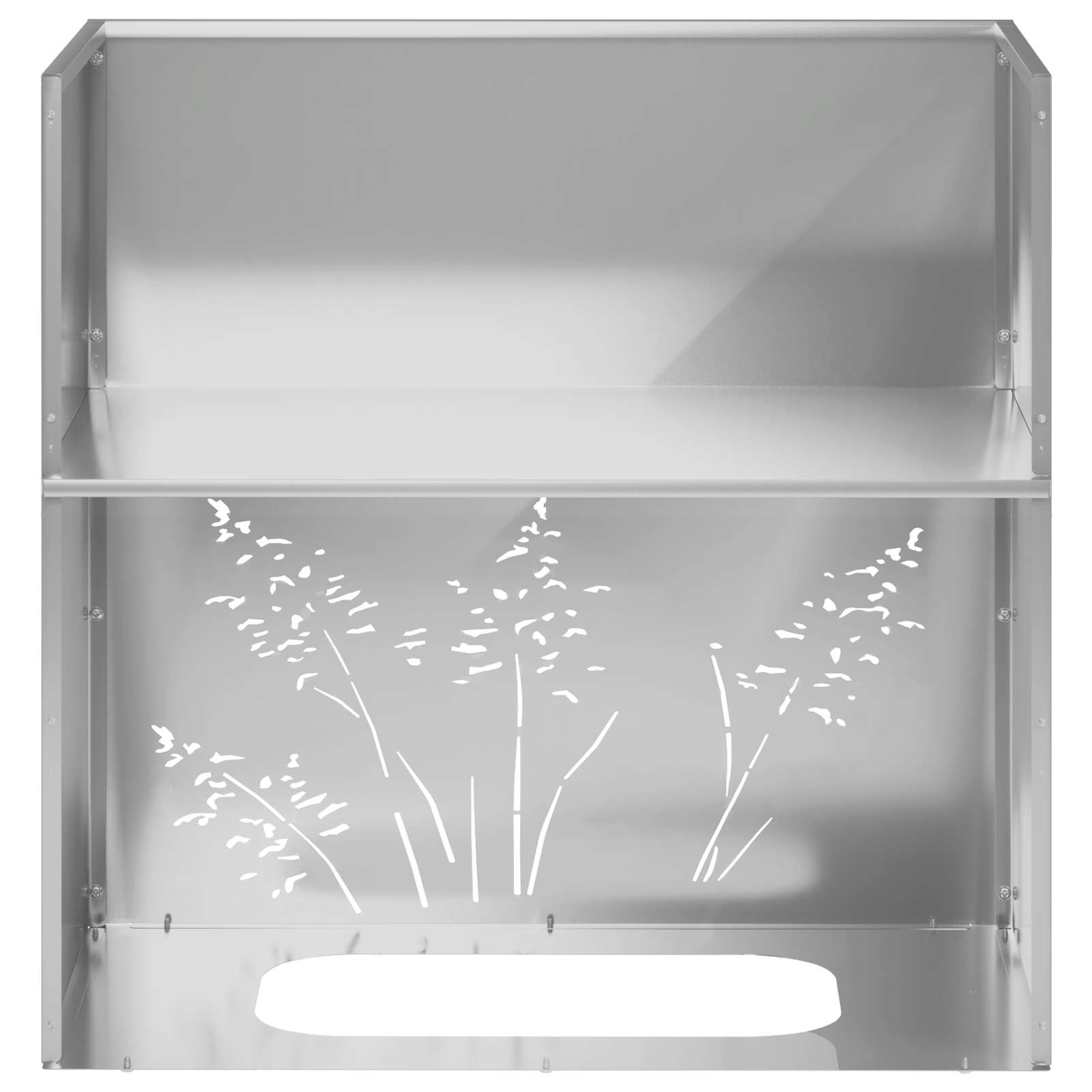 Plantenbak zilver 50 x 30 x 49 cm Gegalvaniseerd staal