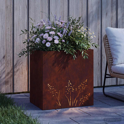 Plantenbak Roestkleurig 50 x 30 x 49 cm weervast staal