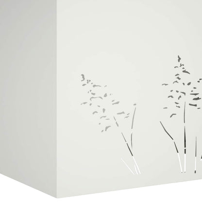 Plantenbak Wit 80 x 20 x 49 cm Koudgewalst staal