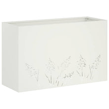 Plantenbak Wit 80 x 20 x 49 cm Koudgewalst staal