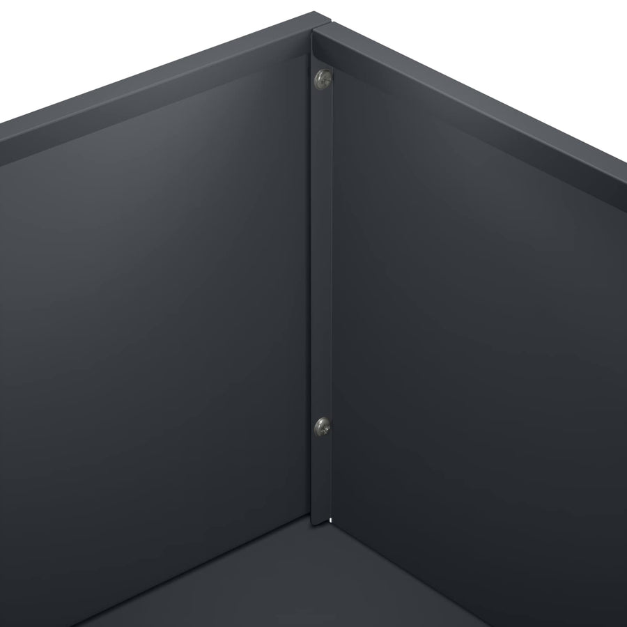 Plantenbak Antraciet 80 x 20 x 49 cm Koudgewalst staal