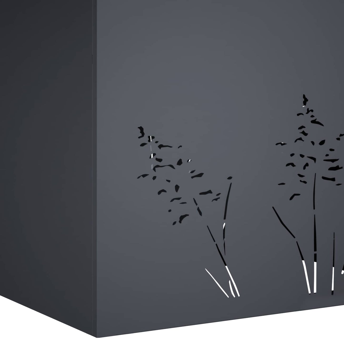 Plantenbak Antraciet 80 x 20 x 49 cm Koudgewalst staal