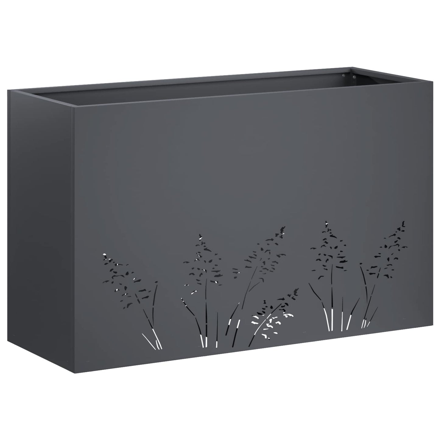 Plantenbak Antraciet 80 x 20 x 49 cm Koudgewalst staal