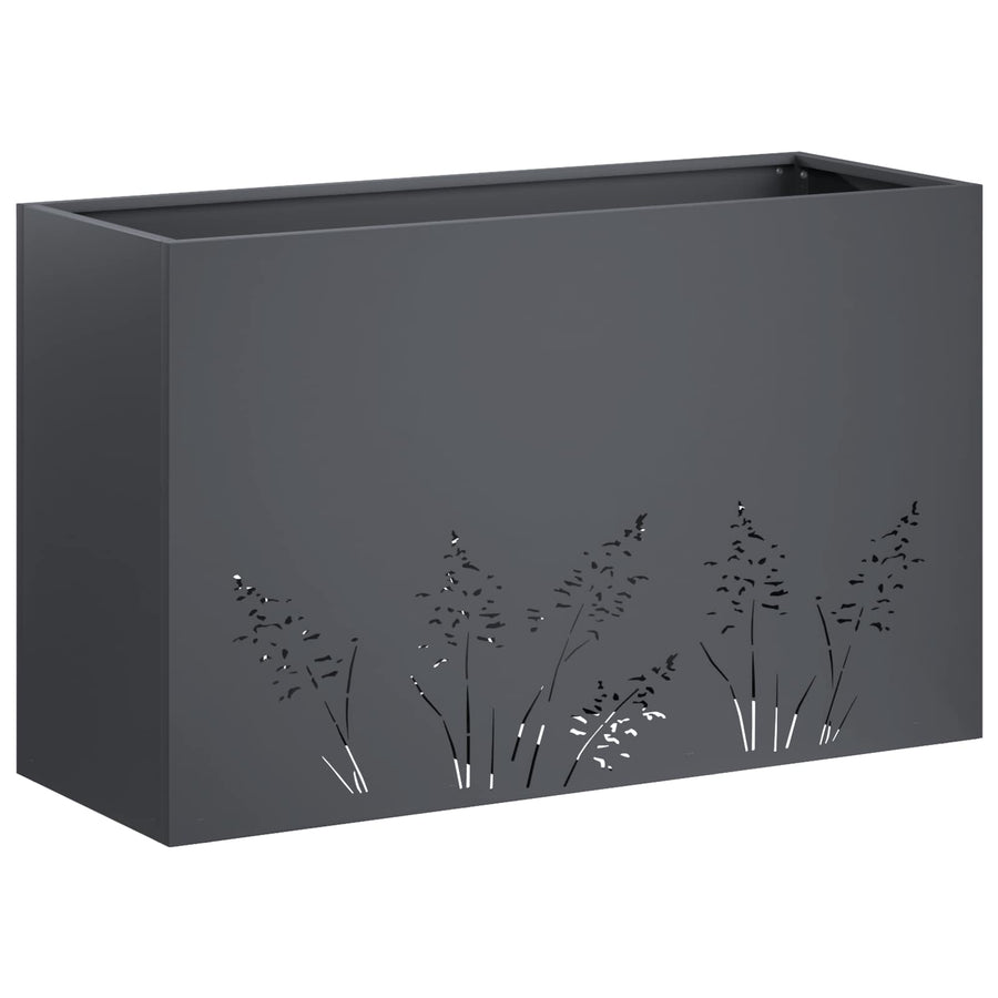 Plantenbak Antraciet 80 x 20 x 49 cm Koudgewalst staal
