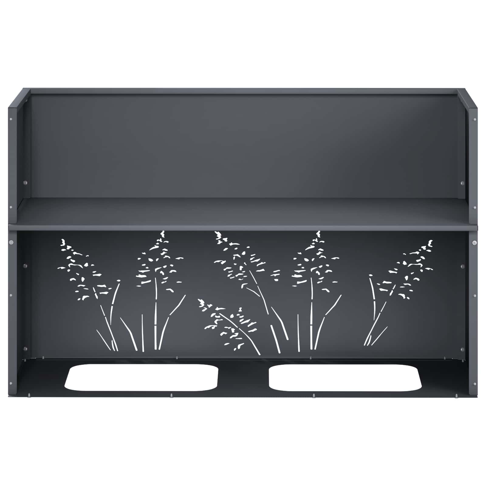 Plantenbak Antraciet 80 x 20 x 49 cm Koudgewalst staal